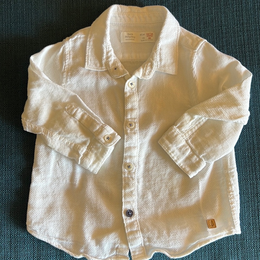 Baby boy Zara Button down size 12-18 months.